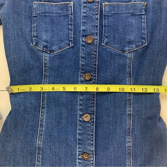 Zara Authentic Denim by TRF Women’s Denim Button Closure Mini Dress Size Small - Picture 9 of 16